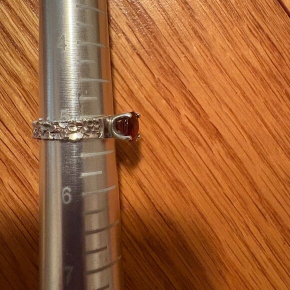 Winter Sale!! KBN Kabana Sterling Ring with Garnet Stone Size 5.25 - Picture 4 of 5